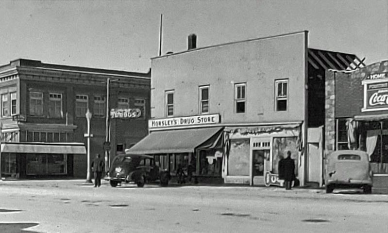 Marker detail: Ross Street, ca. 1947 image. Click for full size.