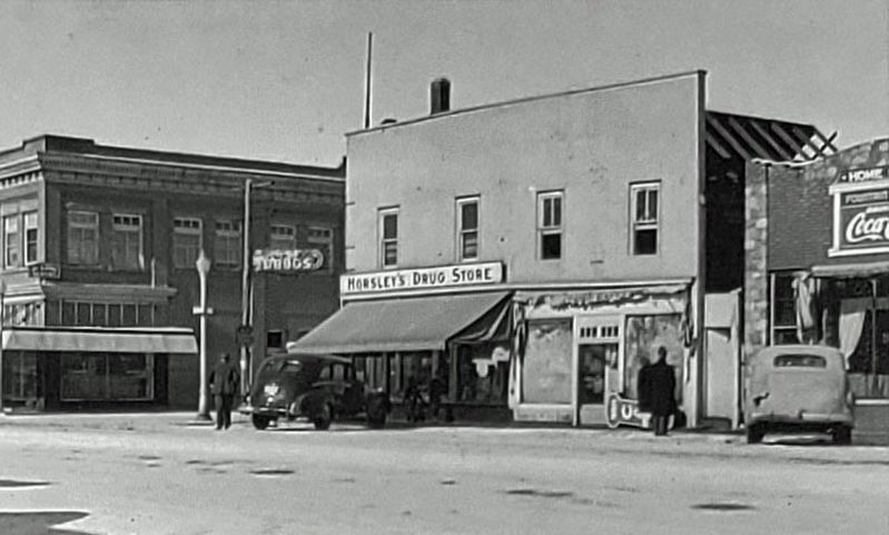 Marker detail: Ross Street, ca. 1947 image. Click for full size.
