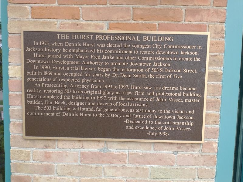 The Hurst Professional Building Marker image. Click for full size.