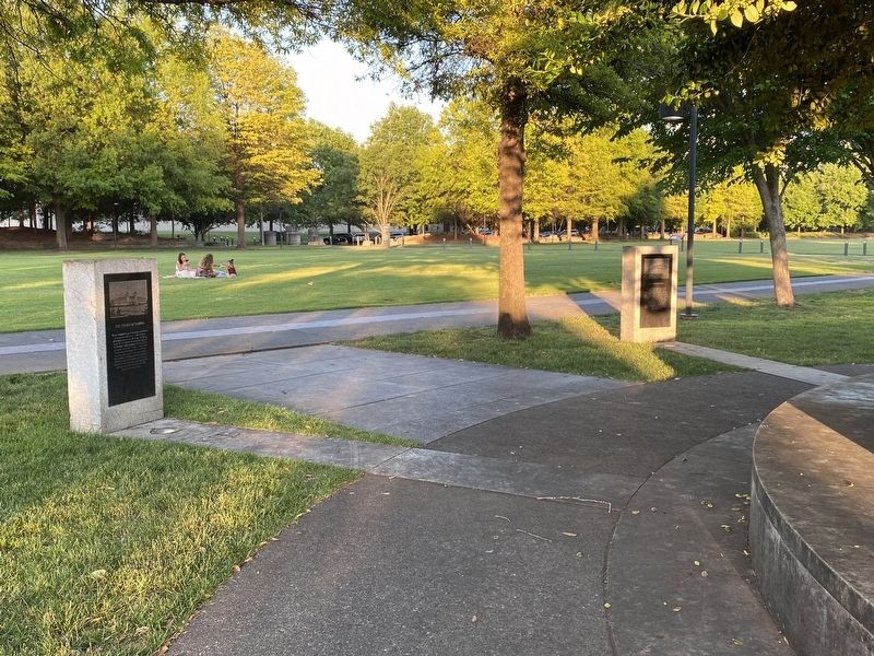 The Negro Building Marker (marker on left). Click for full size. The Negro Building Marker (marker on left) image. Click for full size.