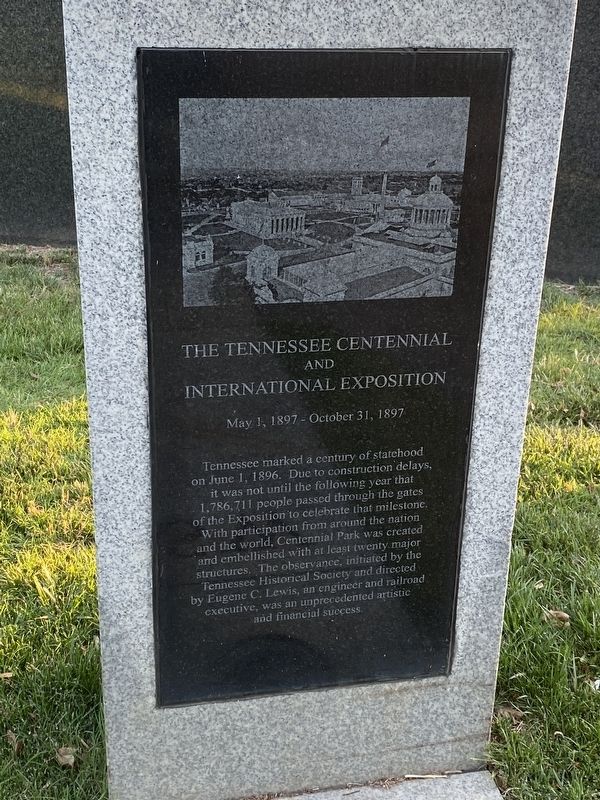 The Tennessee Centennial and International Exposition Marker image. Click for full size.