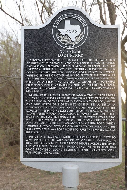 Near Site of Lodi Ferry Marker image. Click for full size.