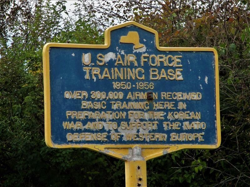 U.S. Air Force Training Base Marker image. Click for full size.