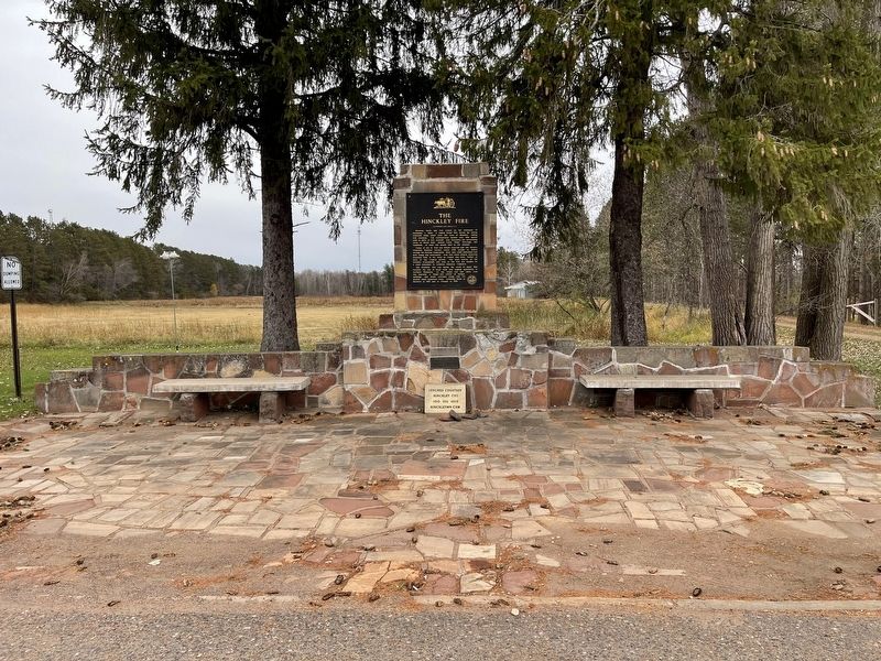 The Hinckley Fire Marker image. Click for full size.