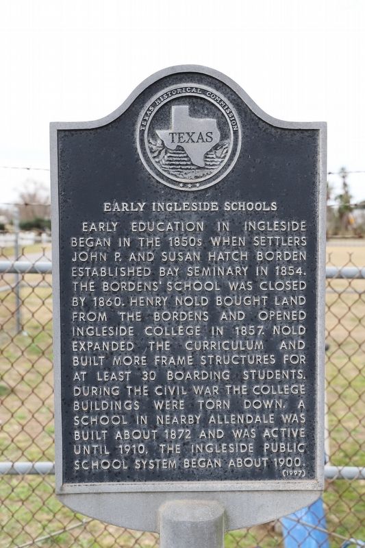 Early Ingleside Schools Marker image. Click for full size.