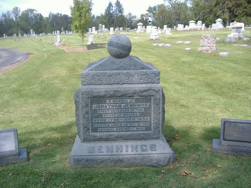 Jonathan Jennings Gravestone image. Click for full size.