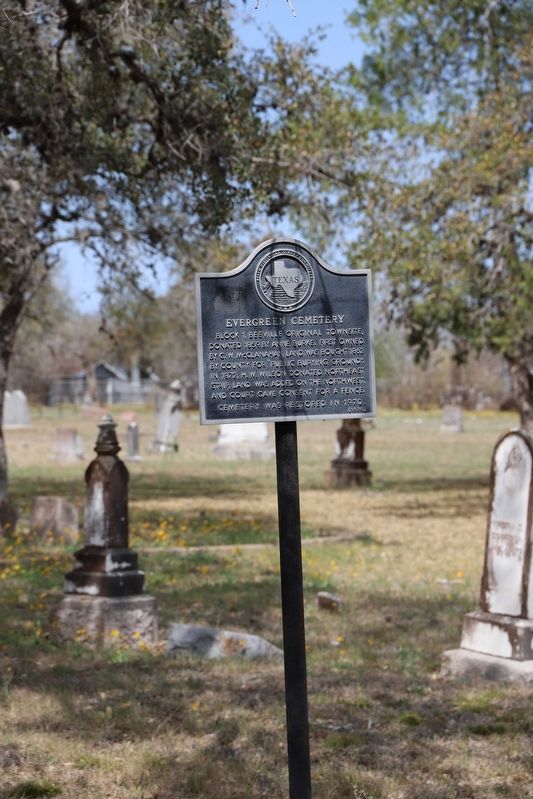 Evergreen Cemetery Marker image. Click for full size.