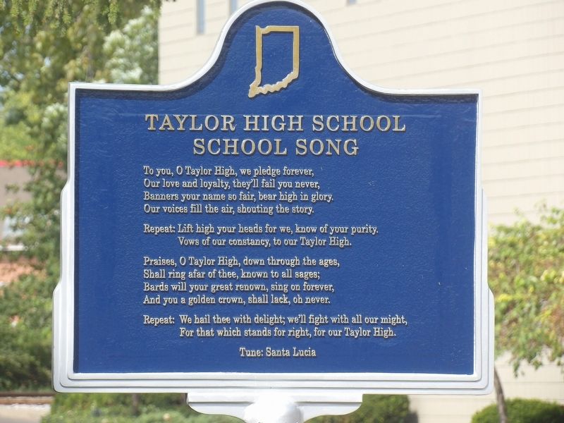 Taylor High School Marker (side B) image. Click for full size.