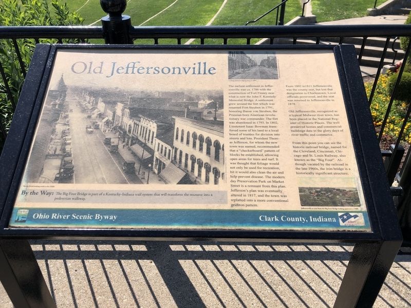 Old Jeffersonville Marker image. Click for full size.