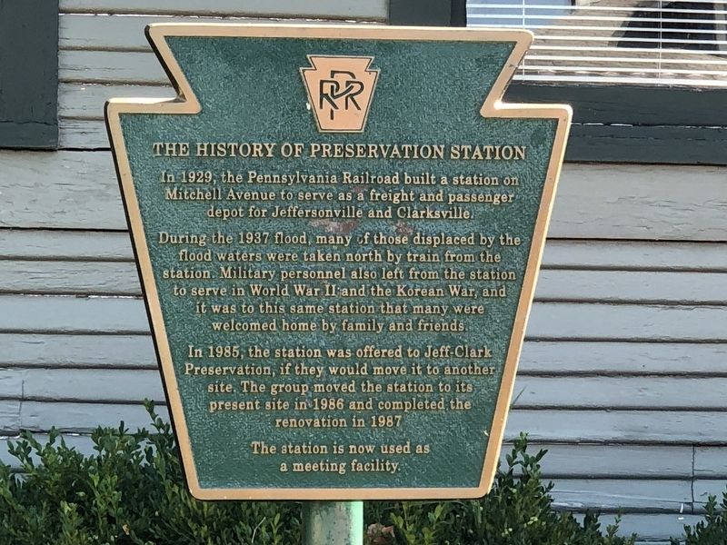 The History of Preservation Station Marker image. Click for full size.