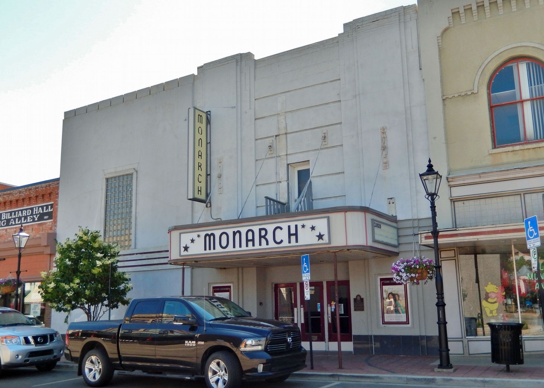 Monarch Theatre (<i>front/north elevation</i>). Click for full size. Monarch Theatre (<i>front/north elevation</i>) image. Click for full size.