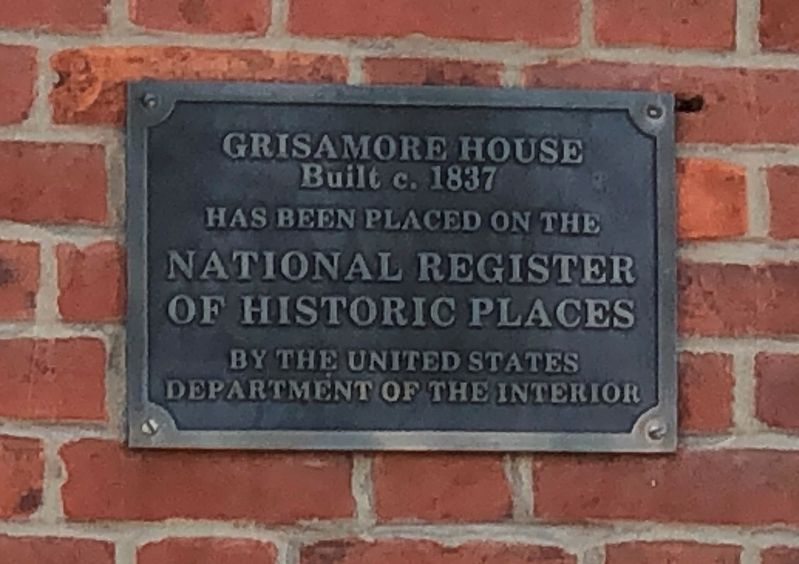 Grisamore House Marker image. Click for full size.