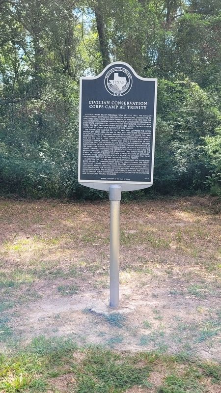 Civilian Conservation Corps Camp at Trinity Marker image. Click for full size.
