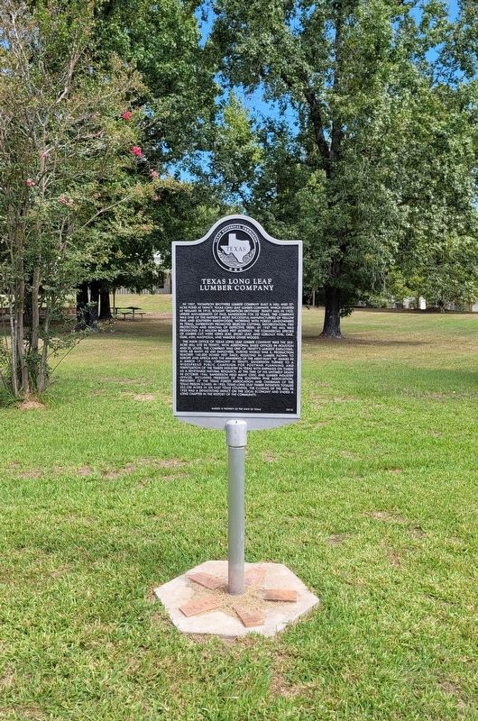 Texas Long Leaf Lumber Company Marker image. Click for full size.