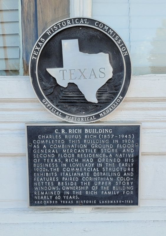C.R. Rich Building Marker. Click for full size. C.R. Rich Building Marker image. Click for full size.