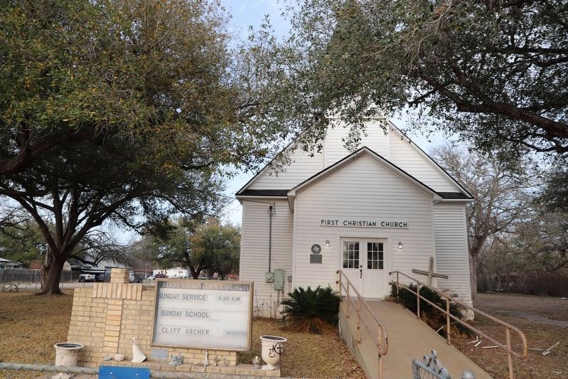 First Christian Church and Marker. Click for full size. First Christian Church and Marker image. Click for full size.