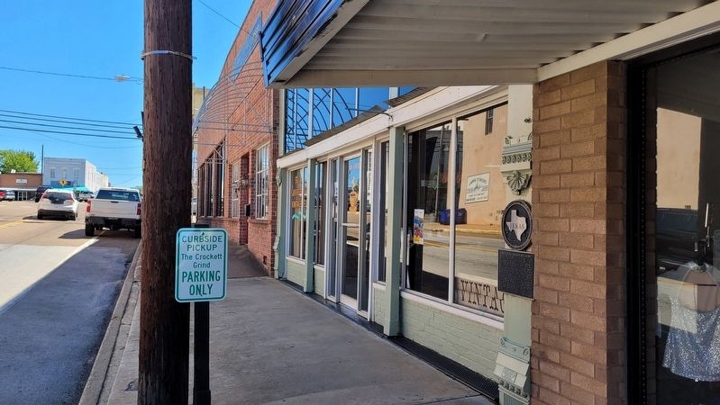 The view of the Patton-Buchanan Building and Marker from the sidewalk. Click for full size. The view of the Patton-Buchanan Building and Marker from the sidewalk image. Click for full size.