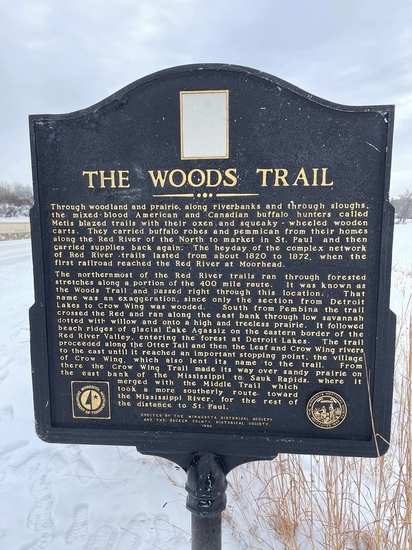 The Woods Trail Marker. Click for full size. The Woods Trail Marker image. Click for full size.