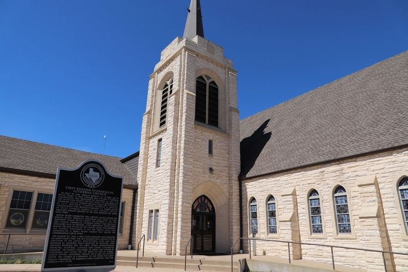 First English Evangelical Lutheran Church Marker. Click for full size. First English Evangelical Lutheran Church Marker image. Click for full size.