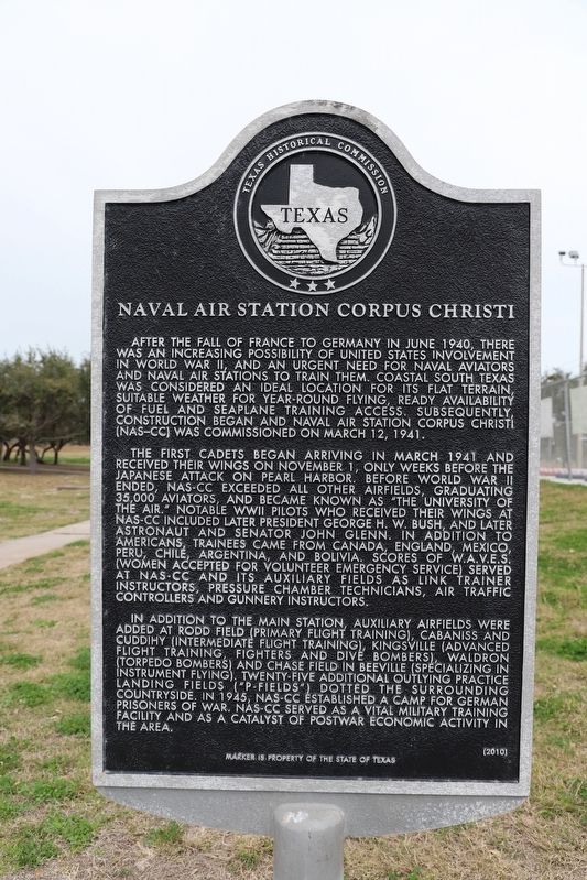 Naval Air Station Corpus Christi Marker image. Click for full size.
