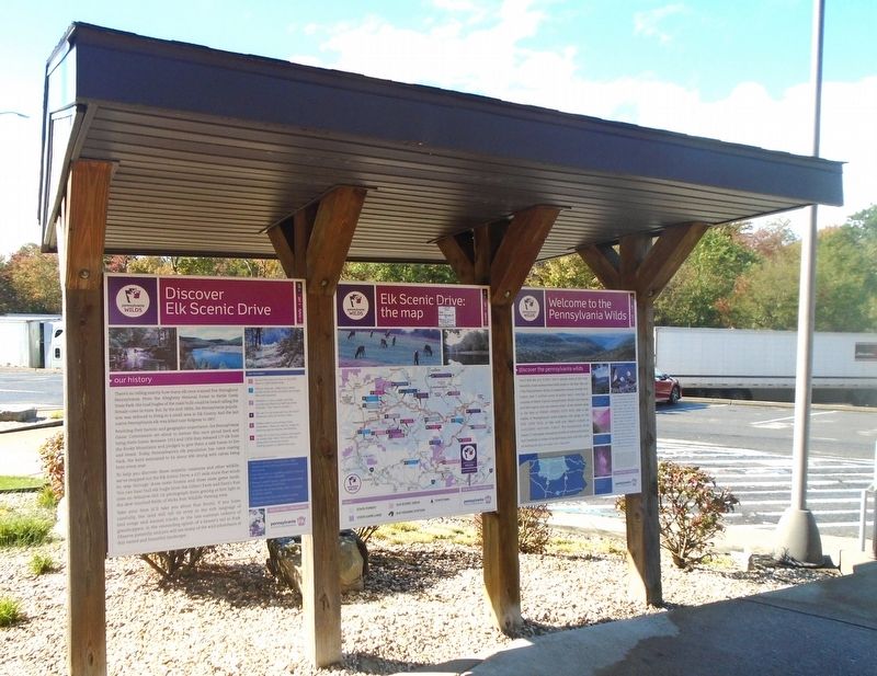 Discover Elk Scenic Drive Marker Kiosk image. Click for full size.