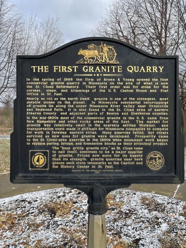 The First Granite Quarry Marker image. Click for full size.