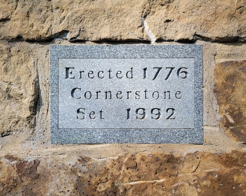 Washington Grist Mill Cornerstone image. Click for full size.