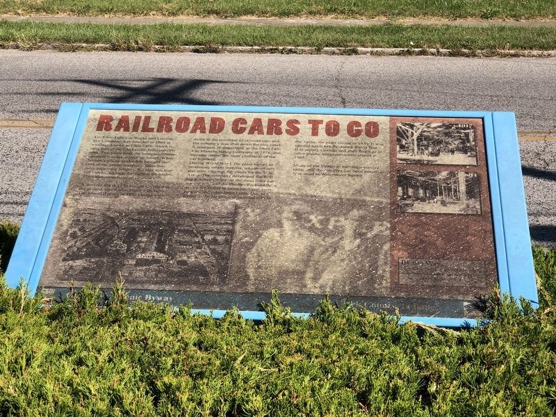 Railroad Cars to Go Marker image. Click for full size.