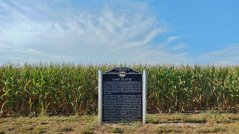 Camp Platte Marker. Click for full size. Camp Platte Marker image. Click for full size.