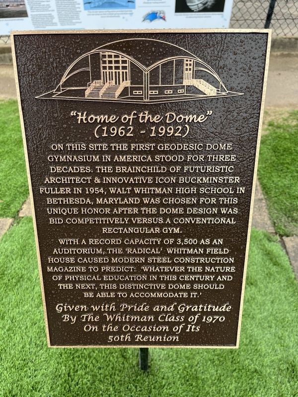 "Home of the Dome" Marker image. Click for full size.