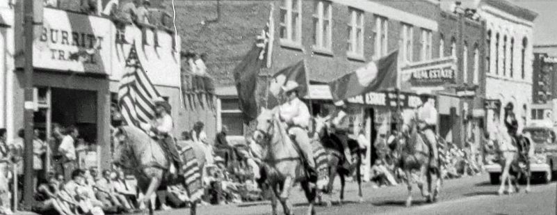 Marker detail: Parade � Snell-Dodds Block, ca. 1970s image. Click for full size.