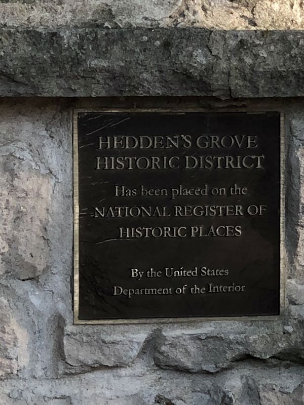 Hedden's Grove Historic District Marker image. Click for full size.