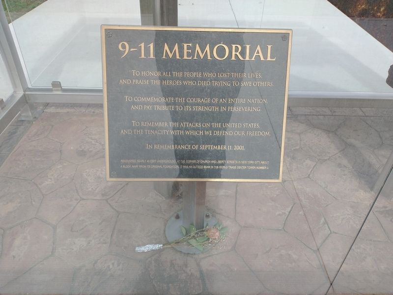 9-11 Memorial. Click for full size. 9-11 Memorial image. Click for full size.