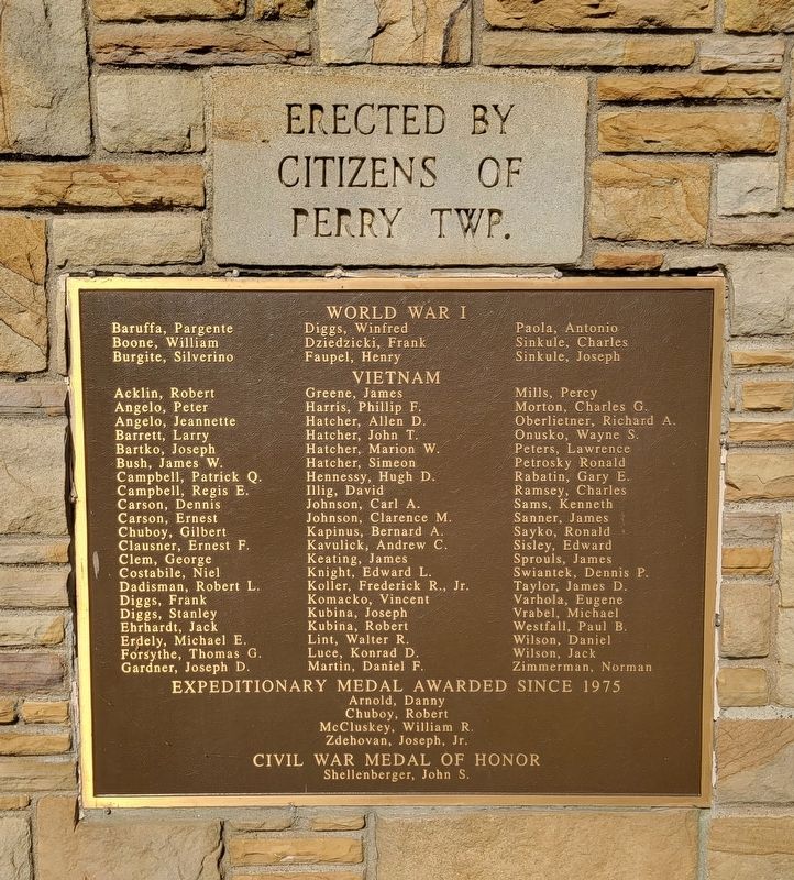 Perry Township Veterans Memorial image. Click for full size.