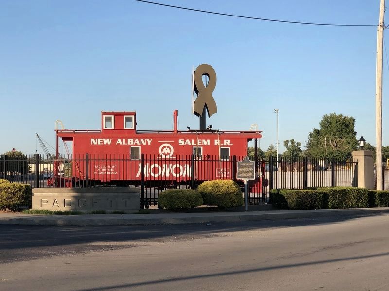 New Albany and Salem Railroad (The Monon) Marker image. Click for full size.