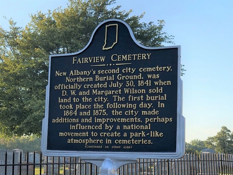 Fairview Cemetery Marker (side A) image. Click for full size.