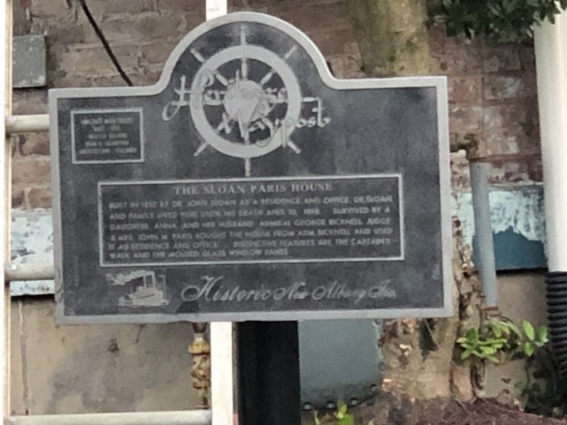 The Sloan-Paris House Marker. Click for full size. The Sloan-Paris House Marker image. Click for full size.
