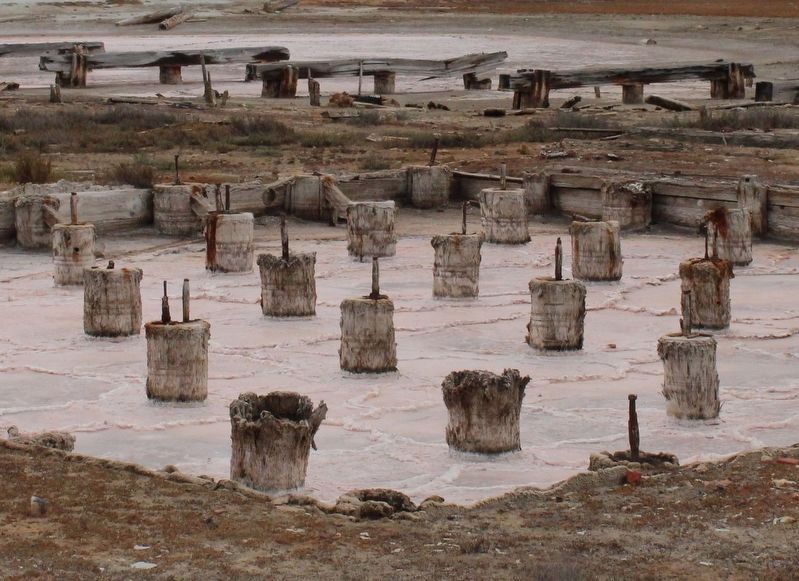 Former Building Site With Evaporated Salt image. Click for full size.