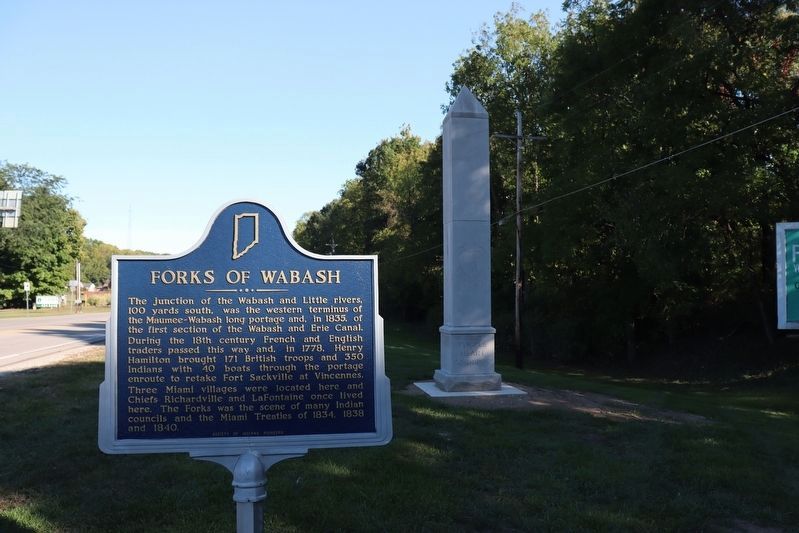 Forks of Wabash Marker image. Click for full size.