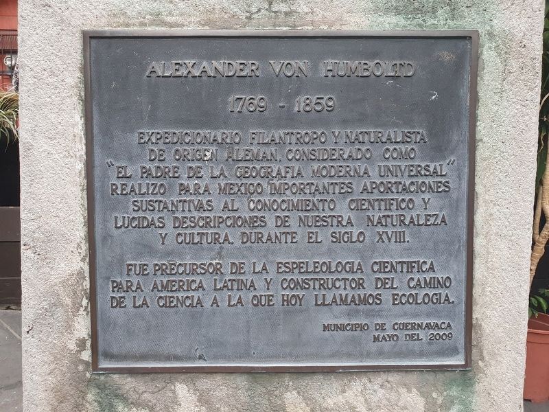 Alexander von Humboldt Marker. Click for full size. Alexander von Humboldt Marker image. Click for full size.