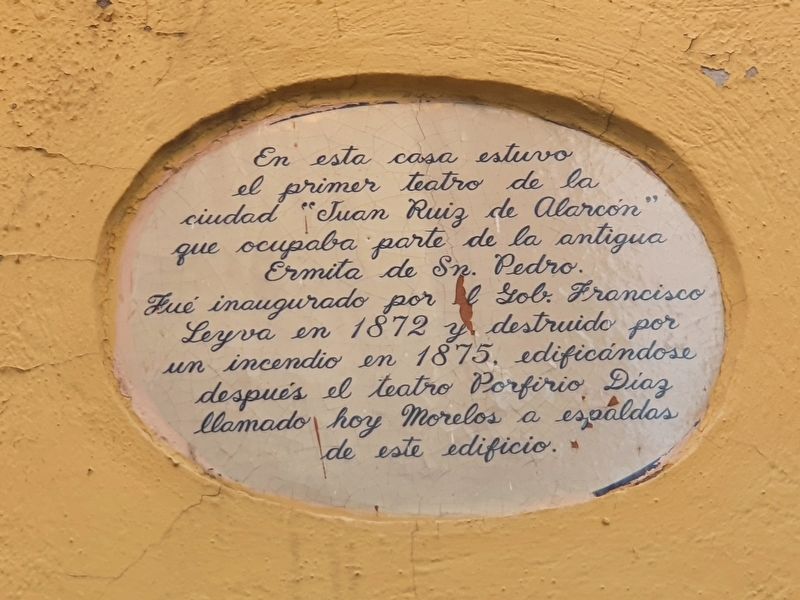 First Theatre of Cuernavaca Marker image. Click for full size.