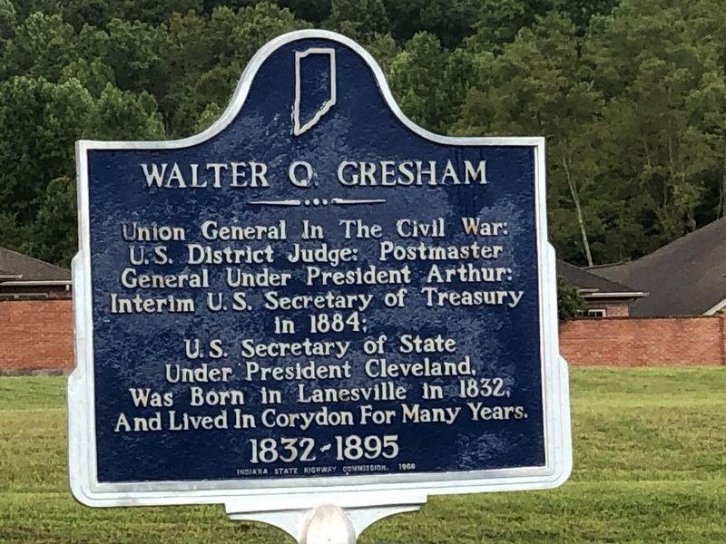 Walter Q. Gresham Marker image. Click for full size.