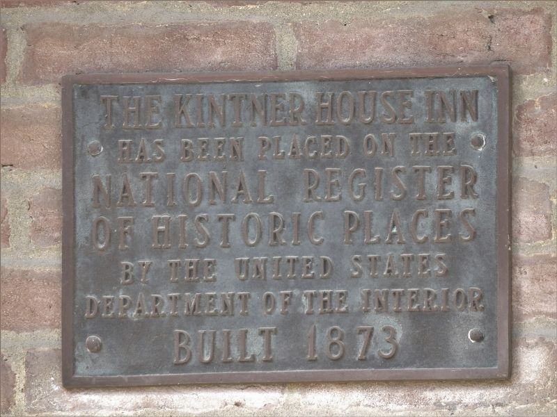 The Kintner House Inn Marker image. Click for full size.