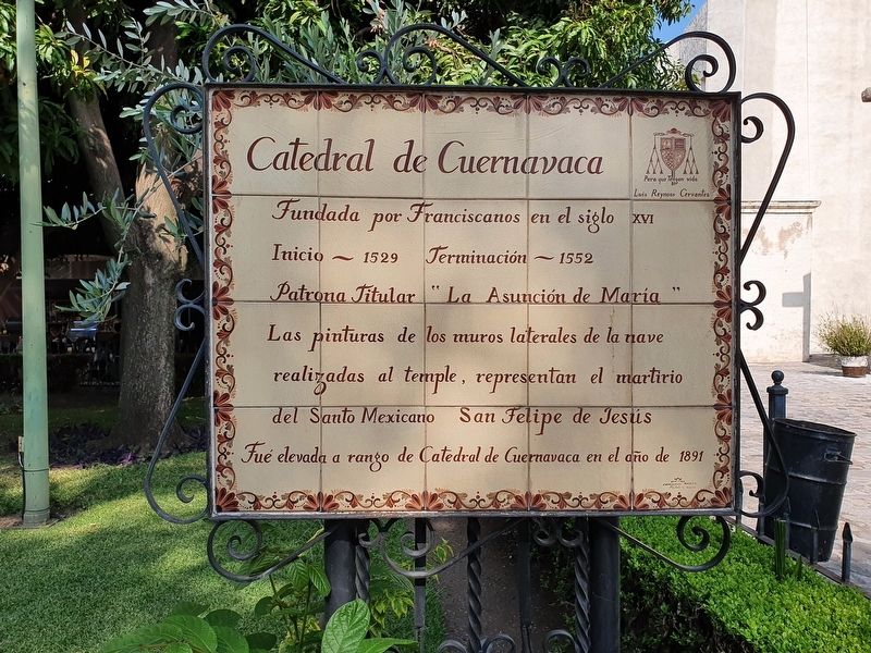 Cathedral of Cuernavaca Marker image. Click for full size.
