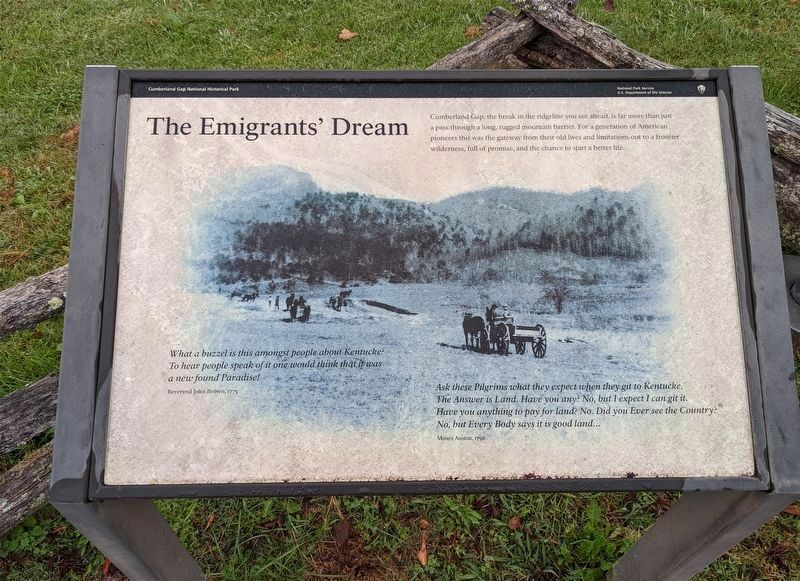 The Emigrant's Dream Marker image. Click for full size.