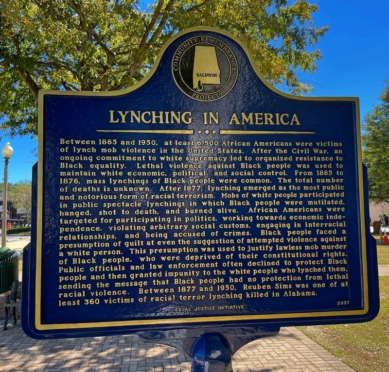 Lynching in America Marker image. Click for full size.