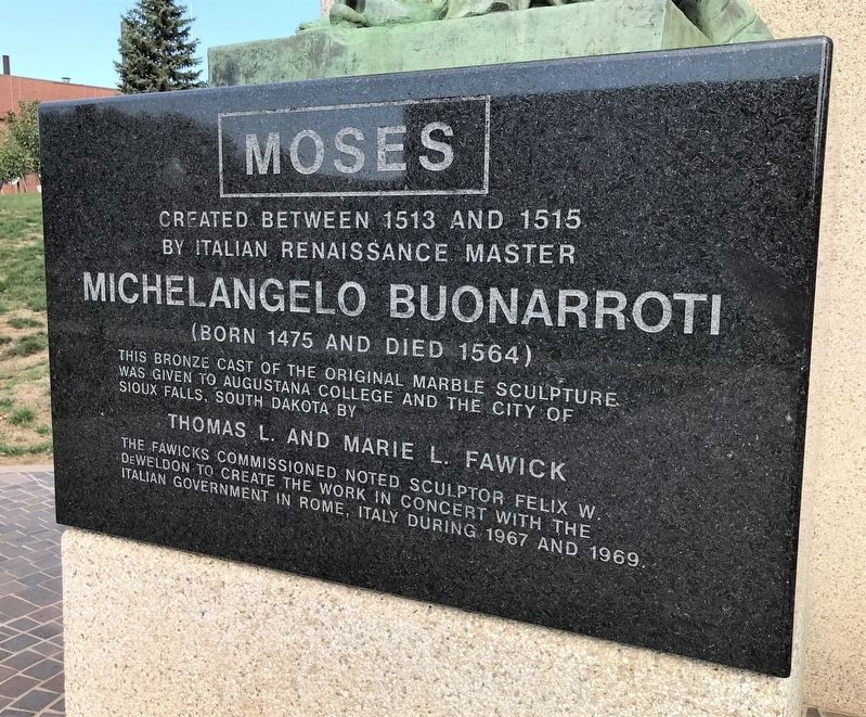 Moses Marker. Click for full size. Moses Marker image. Click for full size.