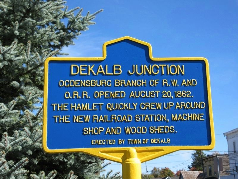 DeKalb Junction Marker image. Click for full size.