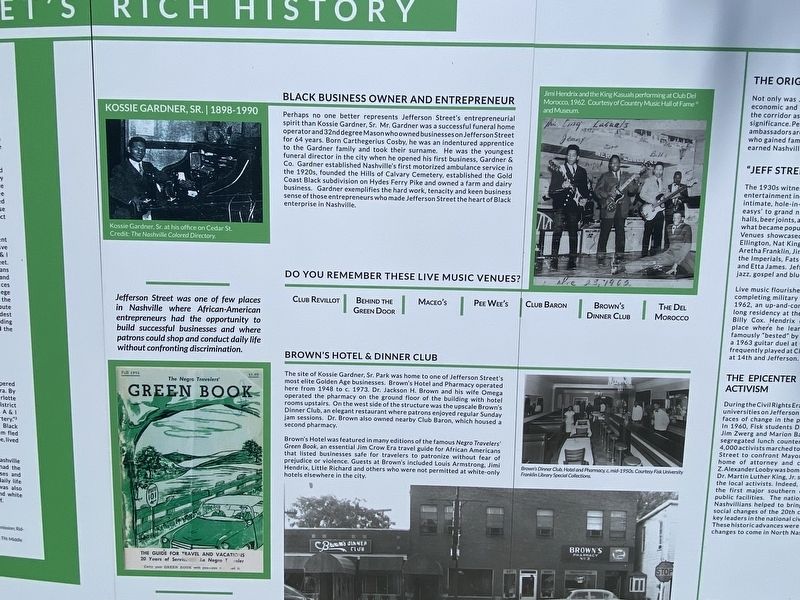 Jefferson Street's Rich History Marker image. Click for full size.