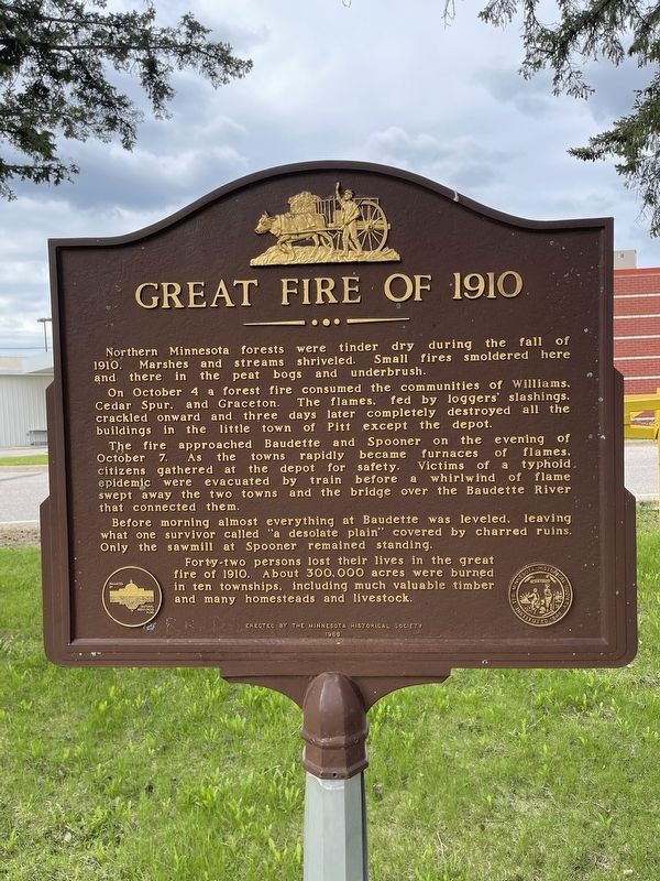 Great Fire of 1910 Marker image. Click for full size.